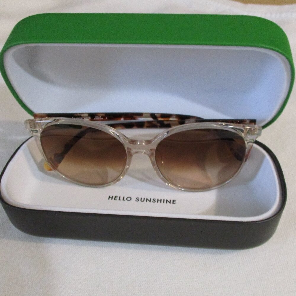 Kate Spade Kaiafs Crystal Oversized Round Sunglasses New in Case - Picture 1 of 9